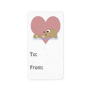Otter Love Label
