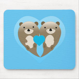 Otter Love Mouse Pad