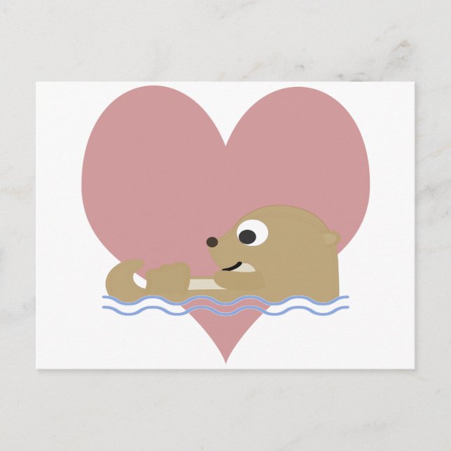 Otter Love Postcard (Front)