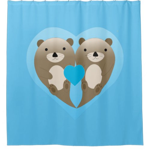 Otter Love Shower Curtain