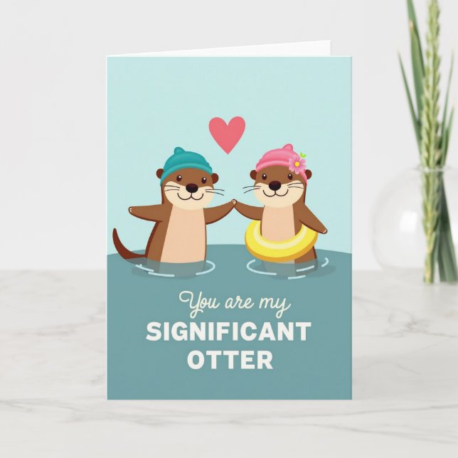 Otter Love Significant Other Card (Front)