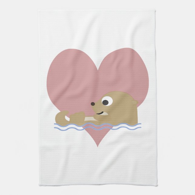 Otter Love Towel (Vertical)