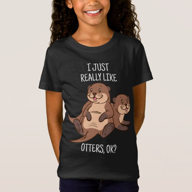 Otter Lover Women Sea Otter Gift for Men Otter T-Shirt (Front)