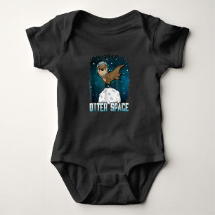Otter Lovers Otter Space Funny Outer Space Animal Baby Bodysuit