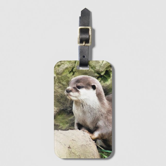 OTTER LUGGAGE TAG (Front Vertical)