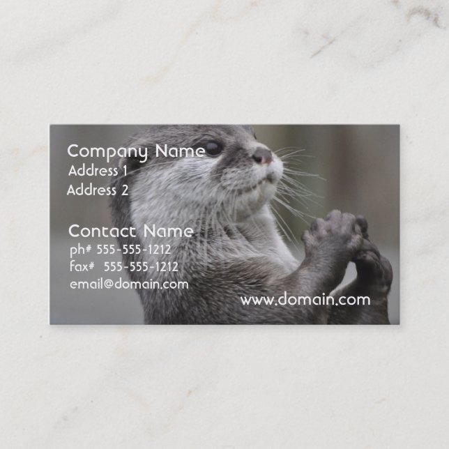Otter Mastermind Business Cards (Front)