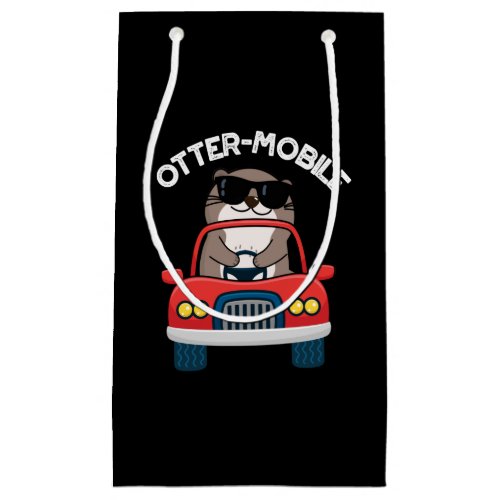 Otter_mobile Funny Animal Car Pun Dark BG Small Gift Bag