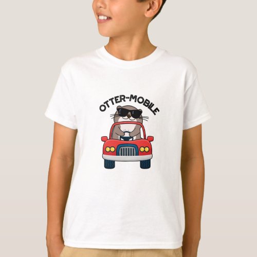 Otter_mobile Funny Animal Car Pun  T_Shirt