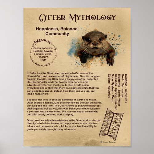 OTTER MYTHOLOGY POSTER