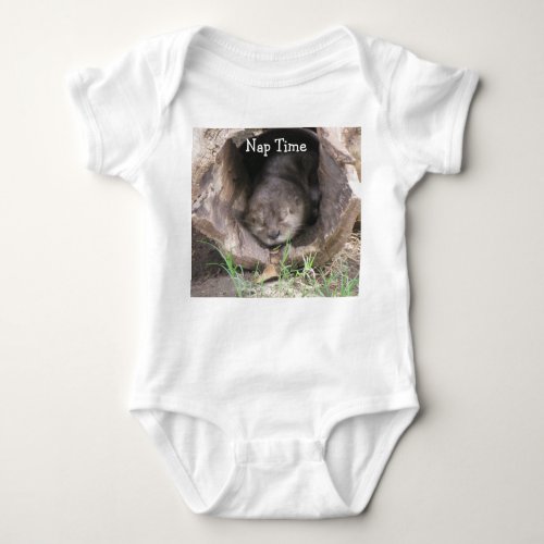 Otter Napping Baby Outfit Baby Bodysuit