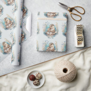 Otter  New baby Wrapping Paper