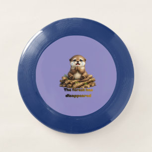 Otter on Cut Logs Forest Conservation Design Wham-O Frisbee