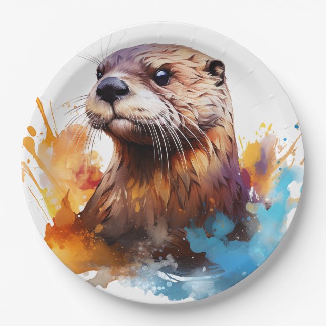 Otter Paper Plates (Front)