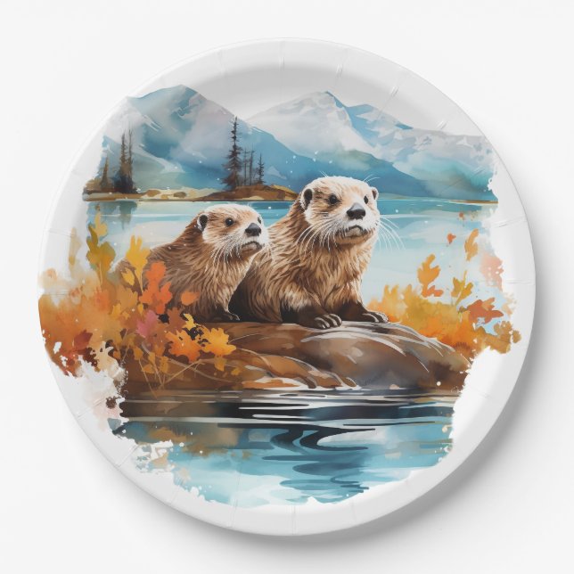 Otter Paper Plates (Front)