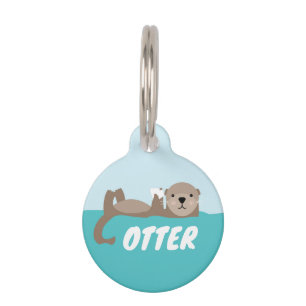 otter pet ID tag