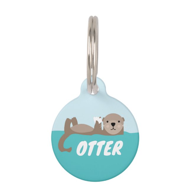otter pet ID tag (Front)