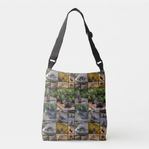 Otter Photo Collage, Full Print Crossbody Bag