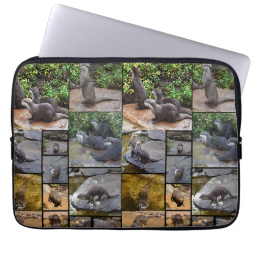 Otter Photo Collage Laptop Sleeve