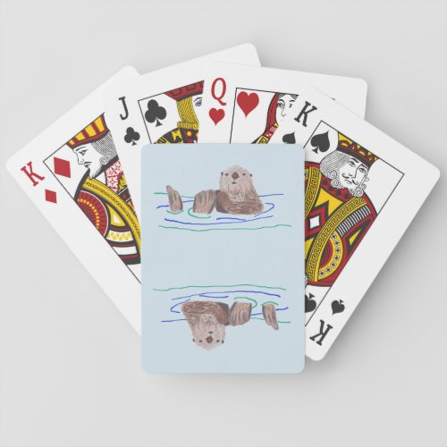 Otter Playing Cards