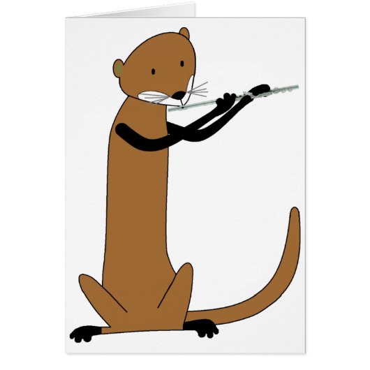 Otter Playing the Flute Cards (Front)