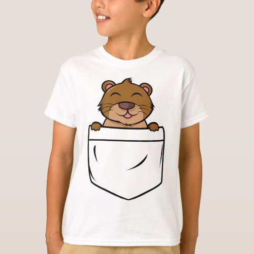 Otter_pocket_illustration T_Shirt