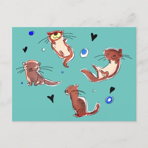 Otter postcard