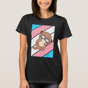Otter Pride Transgender Flag LGBTQ Proud Ally Prid T-Shirt