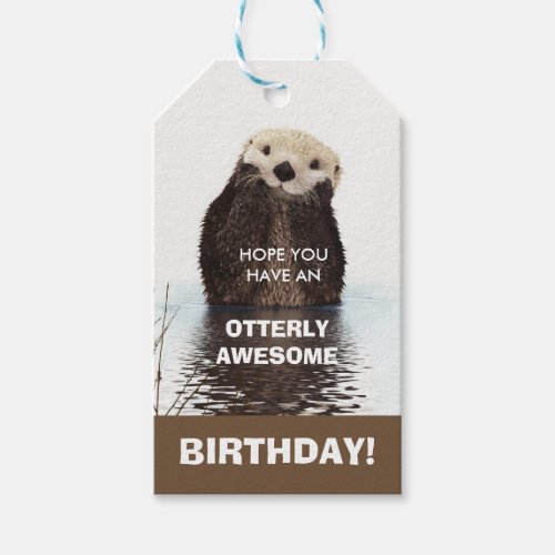 Otter Pun _ Otterly Awesome Birthday Gift Tags