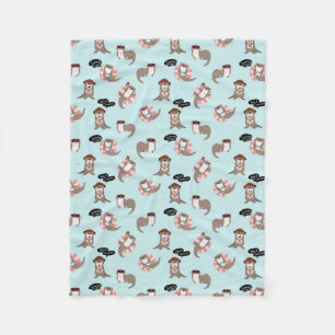 Otter Pups Fleece Blanket