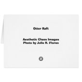 Otter Raft Cards (Back Horizontal)