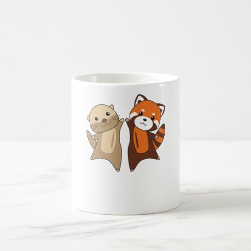 Otter Red Panda Sweet Animals For Children Coffee Mug