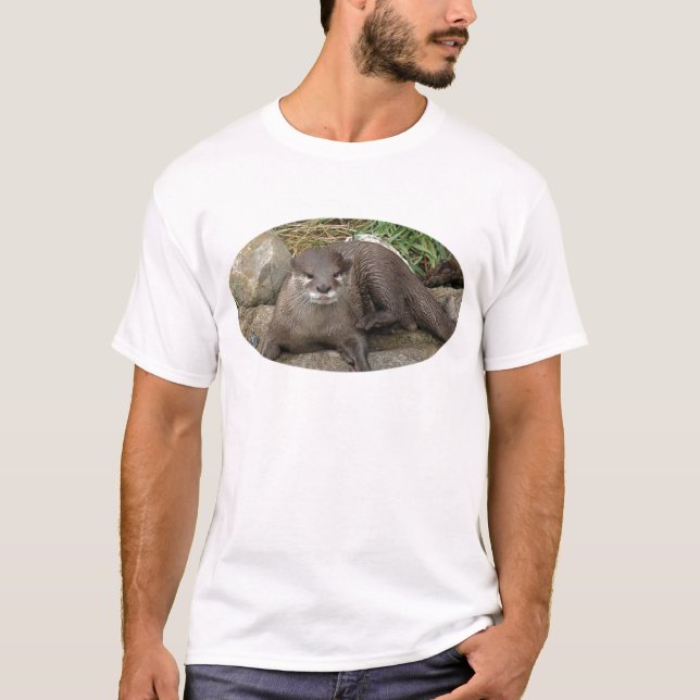 Otter Resting Men's T-Shirt (Front)