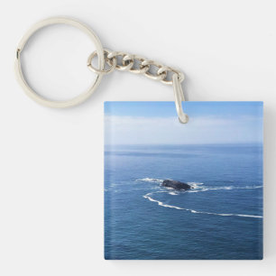 Otter Rock, Cape Foulweather, Newport, Oregon Keychain