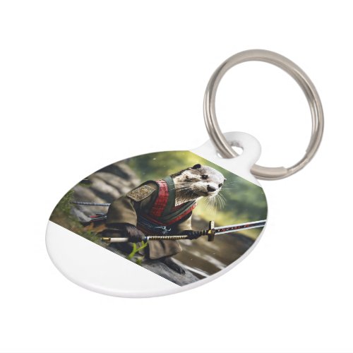 Otter samura pet ID tag