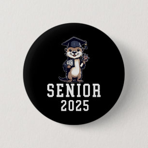 Otter Senior 2025 Graduate School And College Grad Button