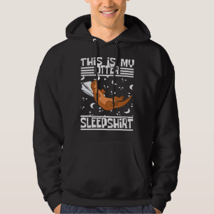 Otter Sleeping Otter Sea Otter Funny Otter Sleep Hoodie