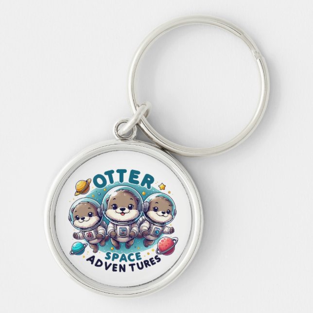 Otter Space Adventures Keychain (Front)