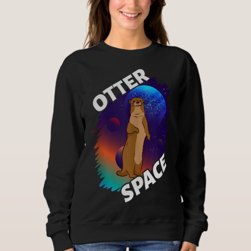 Otter Space Astrology Solar System Sweatshirt