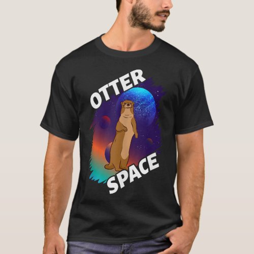 Otter Space Astrology Solar System T_Shirt