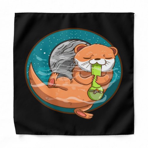 Otter Space Bong Weed Bandana