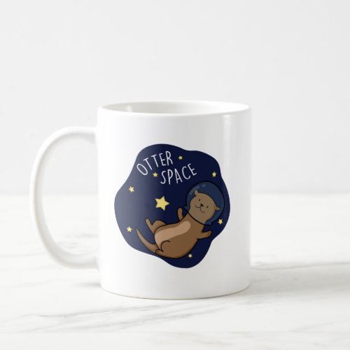 Otter Space Funny Astronaut Otter Pun  Coffee Mug