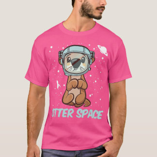 Otter Space Funny Otter Pun  T-Shirt