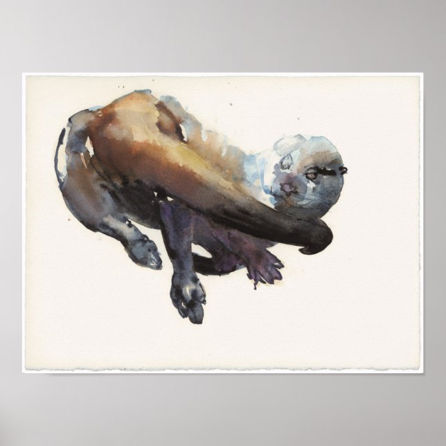 Otter Study I - 'Talisker' Poster (Front)