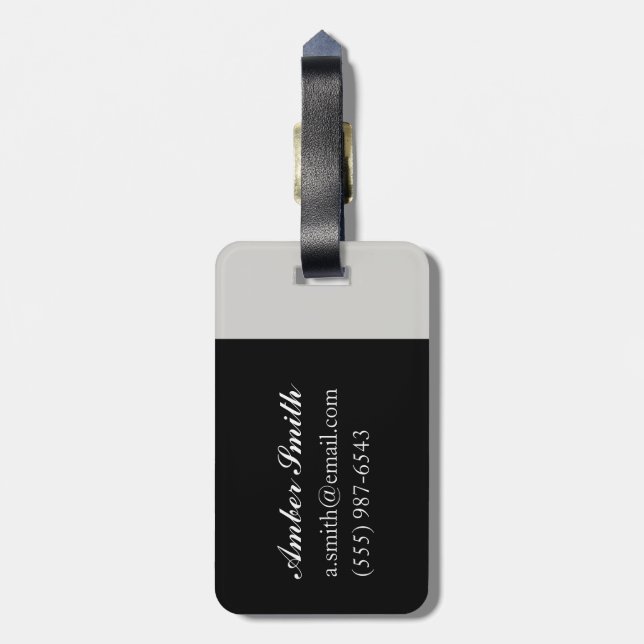 Otter Study II -'Talisker' Luggage Tag (Back Vertical)