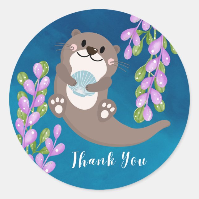 Otter Thank You Sticker (Front)