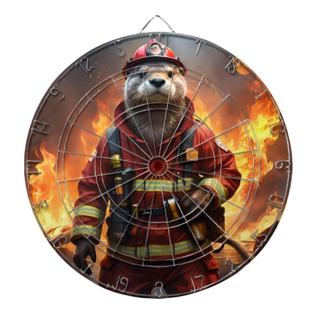 Otter The Fire Fighter, Dart Board (Front)