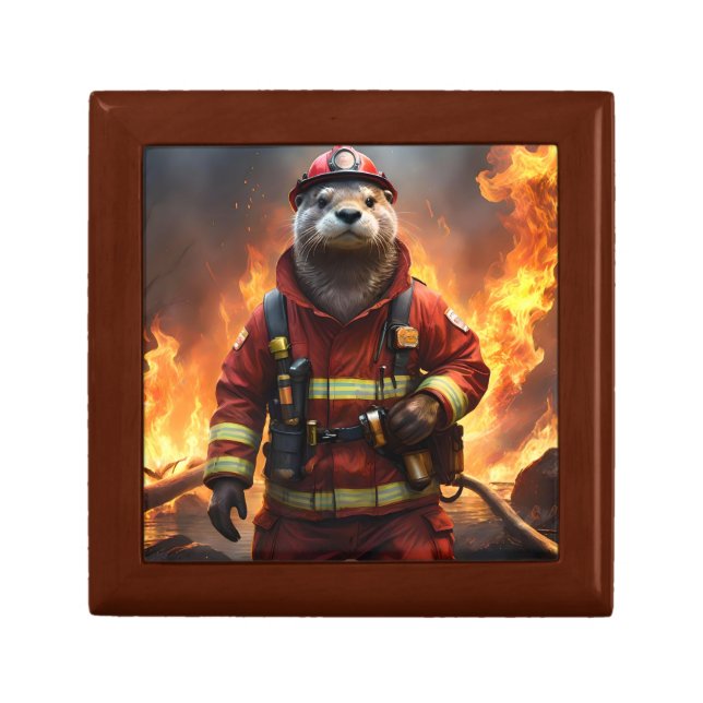 Otter The Fire Fighter, Gift Box (Front)