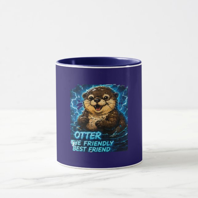 Otter the Friendly Best Friend Mug (Center)