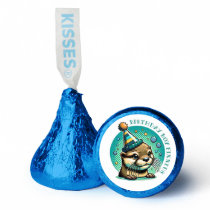 Otter Themed Blue Boy's Birthday Personalized Hershey®'s Kisses®