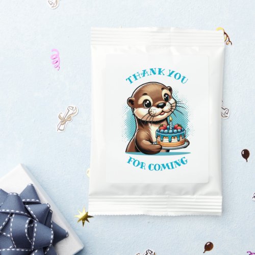 Otter Themed Boys First Birthday Personalized Lemonade Drink Mix